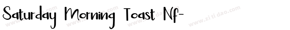 Saturday Morning Toast Nf字体转换